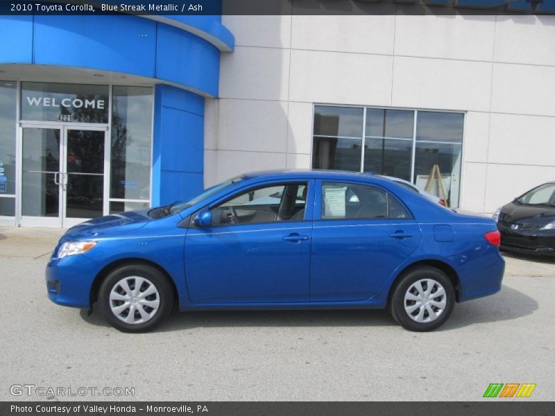 Blue Streak Metallic / Ash 2010 Toyota Corolla