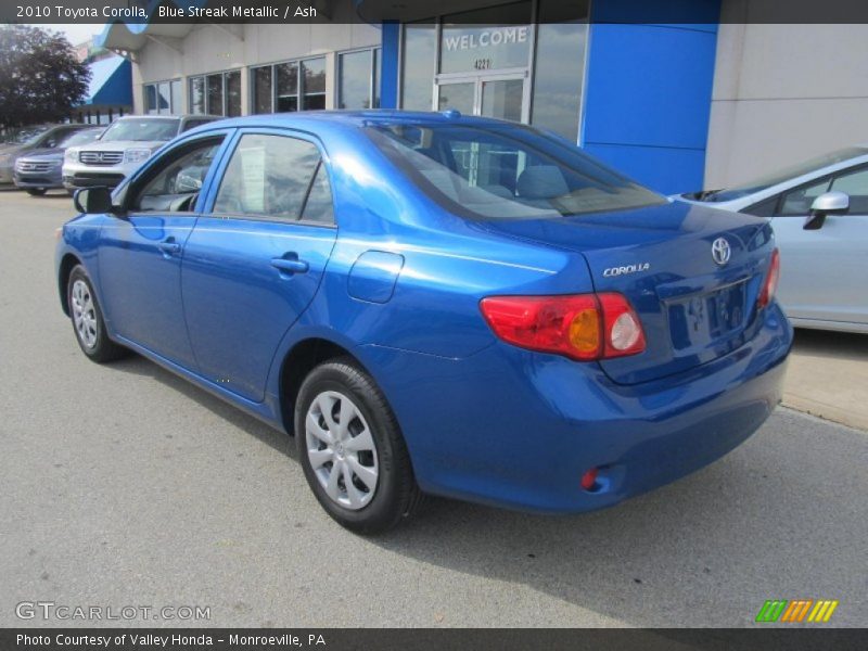 Blue Streak Metallic / Ash 2010 Toyota Corolla