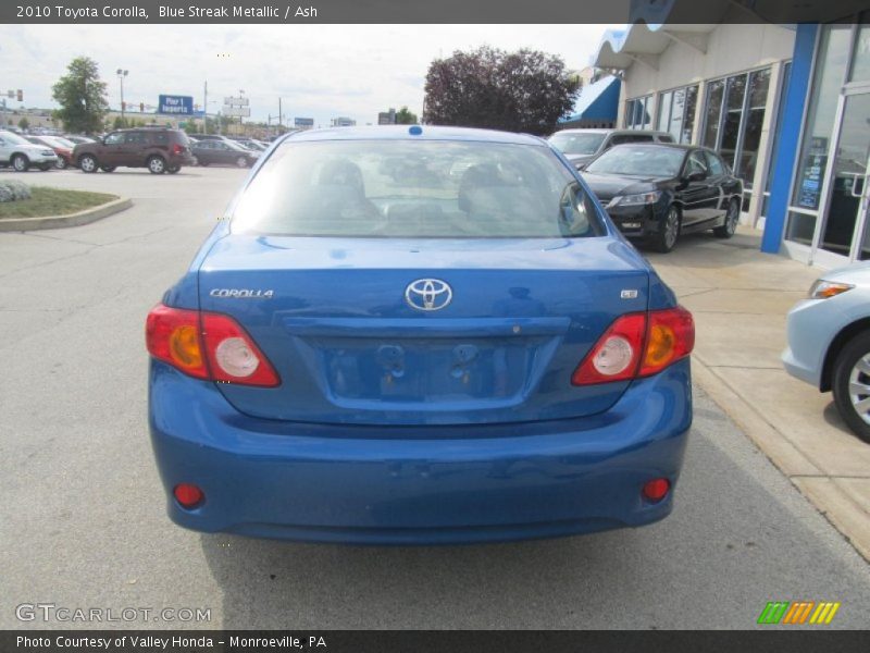 Blue Streak Metallic / Ash 2010 Toyota Corolla
