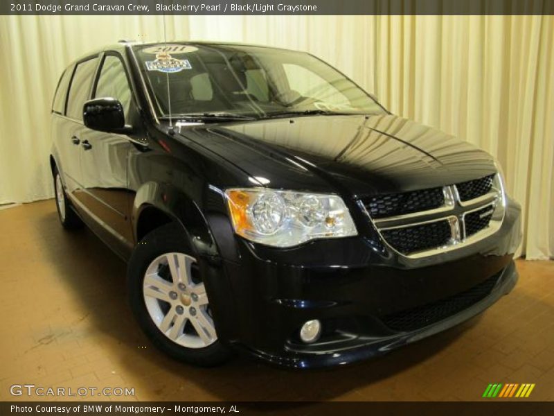 Blackberry Pearl / Black/Light Graystone 2011 Dodge Grand Caravan Crew