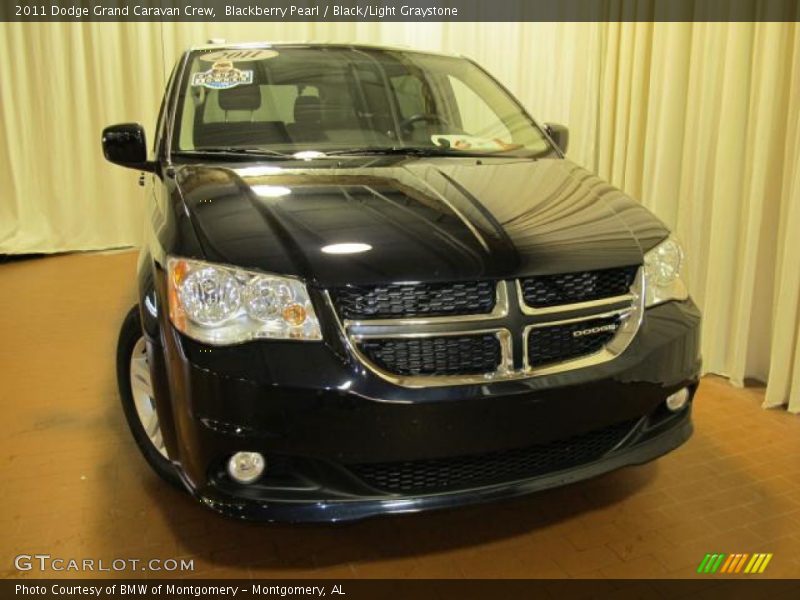 Blackberry Pearl / Black/Light Graystone 2011 Dodge Grand Caravan Crew