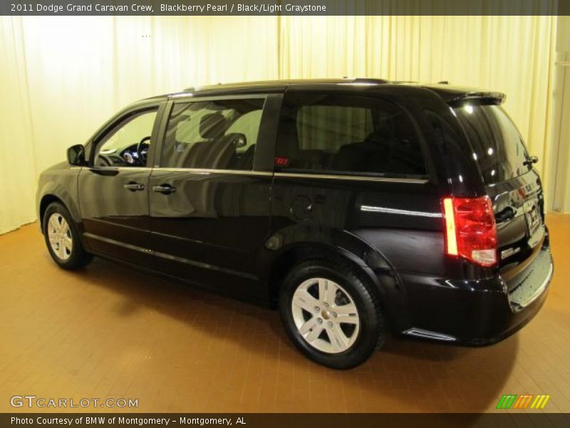 Blackberry Pearl / Black/Light Graystone 2011 Dodge Grand Caravan Crew