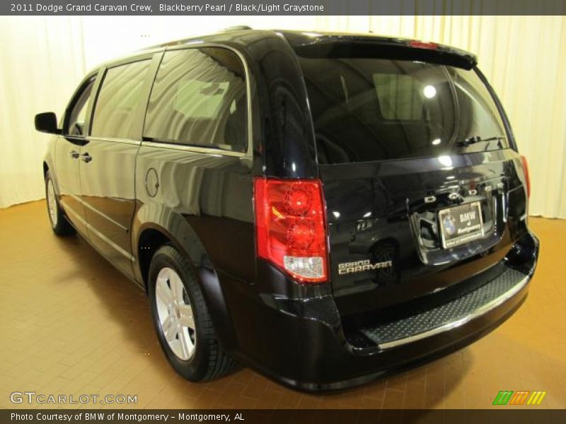 Blackberry Pearl / Black/Light Graystone 2011 Dodge Grand Caravan Crew