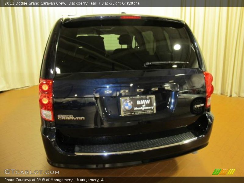 Blackberry Pearl / Black/Light Graystone 2011 Dodge Grand Caravan Crew