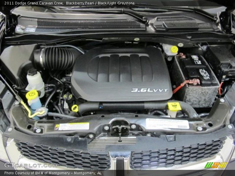 Blackberry Pearl / Black/Light Graystone 2011 Dodge Grand Caravan Crew