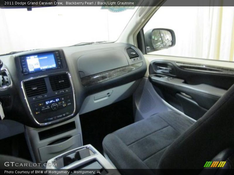 Blackberry Pearl / Black/Light Graystone 2011 Dodge Grand Caravan Crew