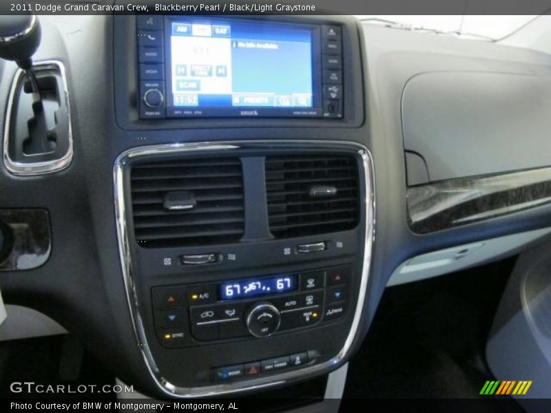 Blackberry Pearl / Black/Light Graystone 2011 Dodge Grand Caravan Crew