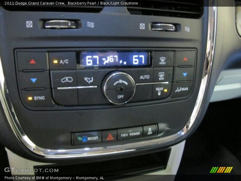 Blackberry Pearl / Black/Light Graystone 2011 Dodge Grand Caravan Crew