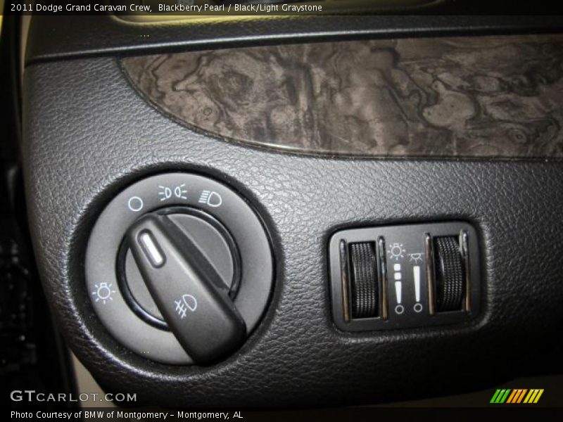 Blackberry Pearl / Black/Light Graystone 2011 Dodge Grand Caravan Crew