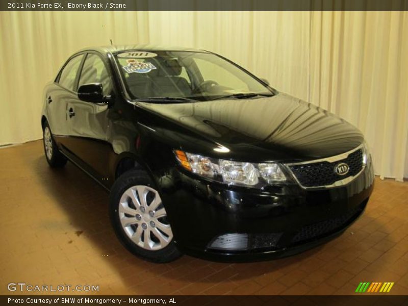 Ebony Black / Stone 2011 Kia Forte EX