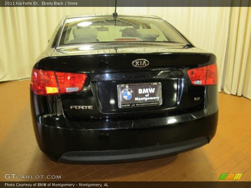 Ebony Black / Stone 2011 Kia Forte EX