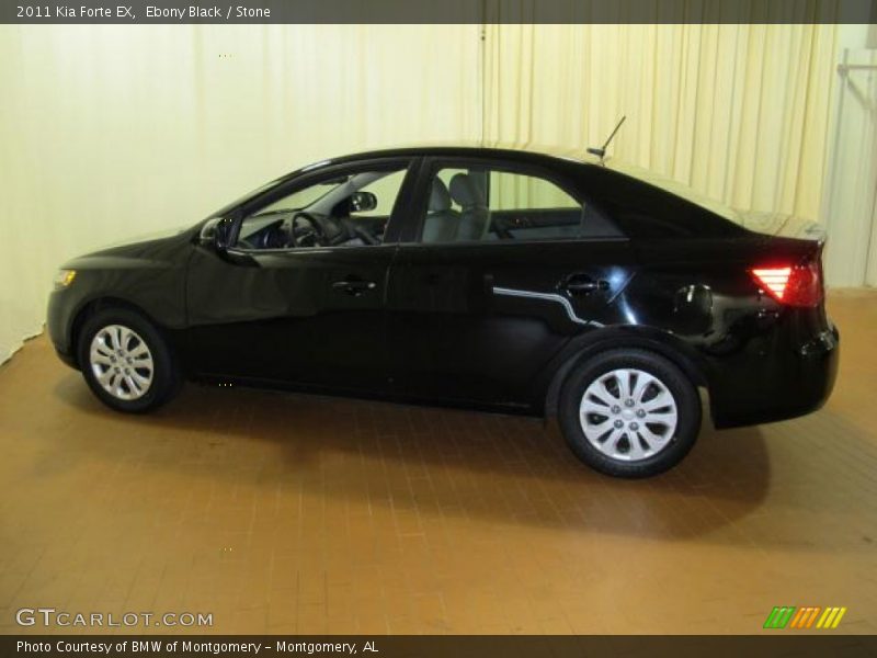 Ebony Black / Stone 2011 Kia Forte EX