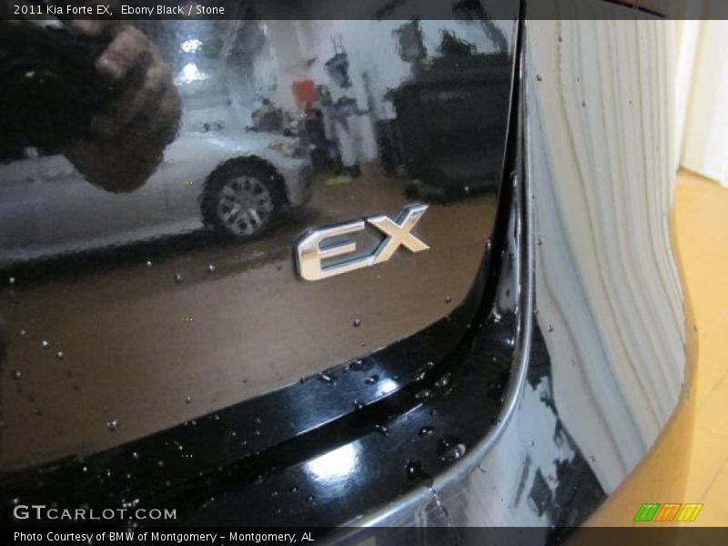 Ebony Black / Stone 2011 Kia Forte EX