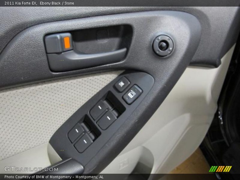 Ebony Black / Stone 2011 Kia Forte EX