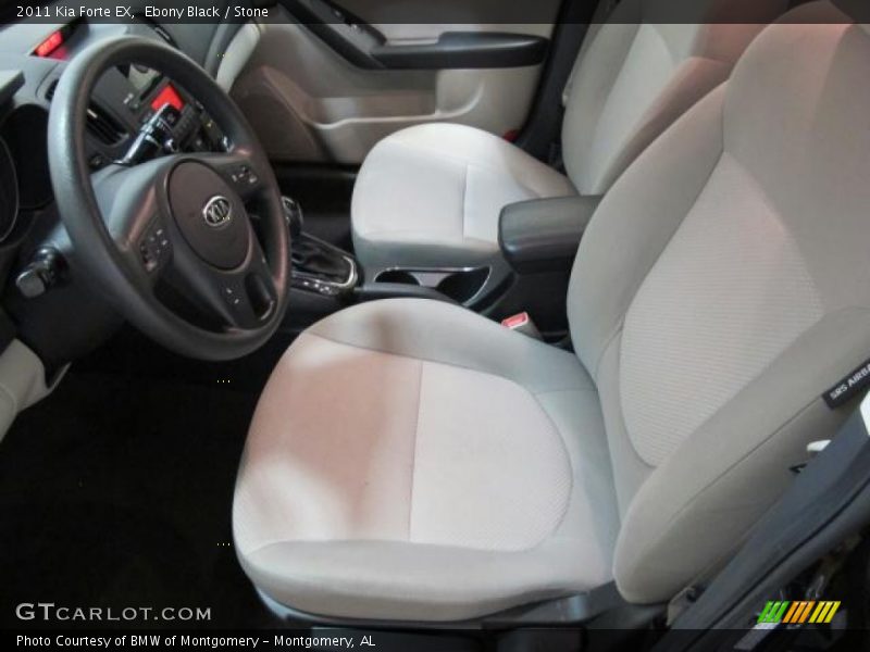 Ebony Black / Stone 2011 Kia Forte EX