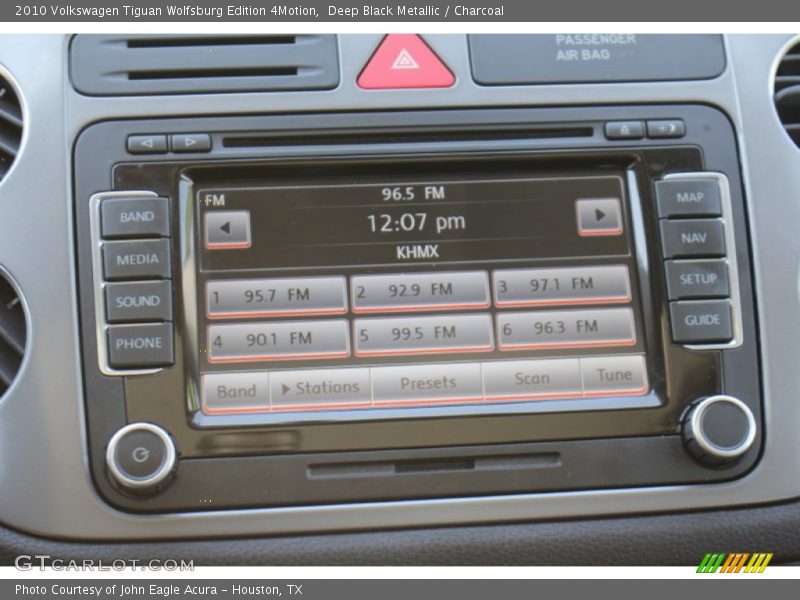 Deep Black Metallic / Charcoal 2010 Volkswagen Tiguan Wolfsburg Edition 4Motion