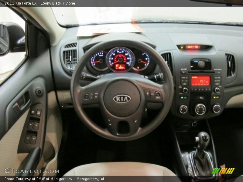 Ebony Black / Stone 2011 Kia Forte EX