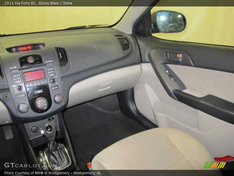 Ebony Black / Stone 2011 Kia Forte EX