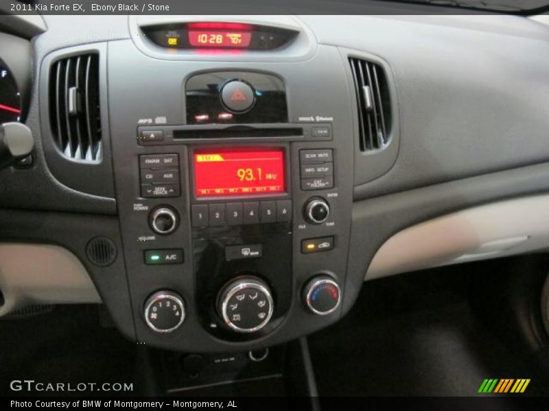 Ebony Black / Stone 2011 Kia Forte EX