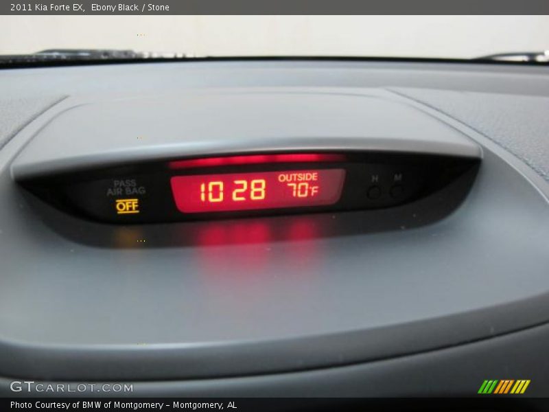 Ebony Black / Stone 2011 Kia Forte EX