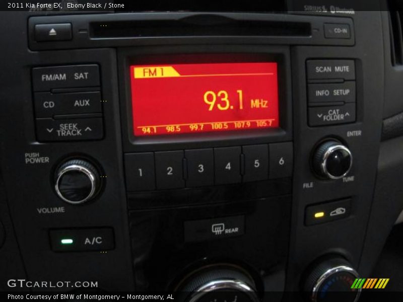 Ebony Black / Stone 2011 Kia Forte EX