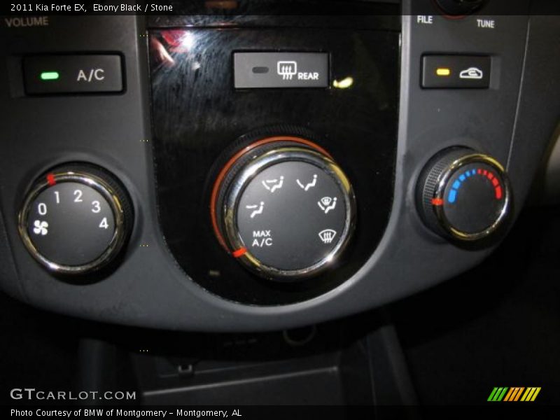 Ebony Black / Stone 2011 Kia Forte EX