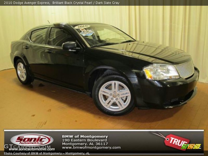 Brilliant Black Crystal Pearl / Dark Slate Gray 2010 Dodge Avenger Express