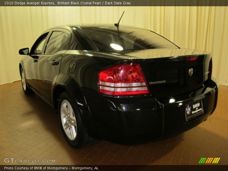 Brilliant Black Crystal Pearl / Dark Slate Gray 2010 Dodge Avenger Express