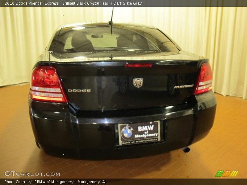 Brilliant Black Crystal Pearl / Dark Slate Gray 2010 Dodge Avenger Express