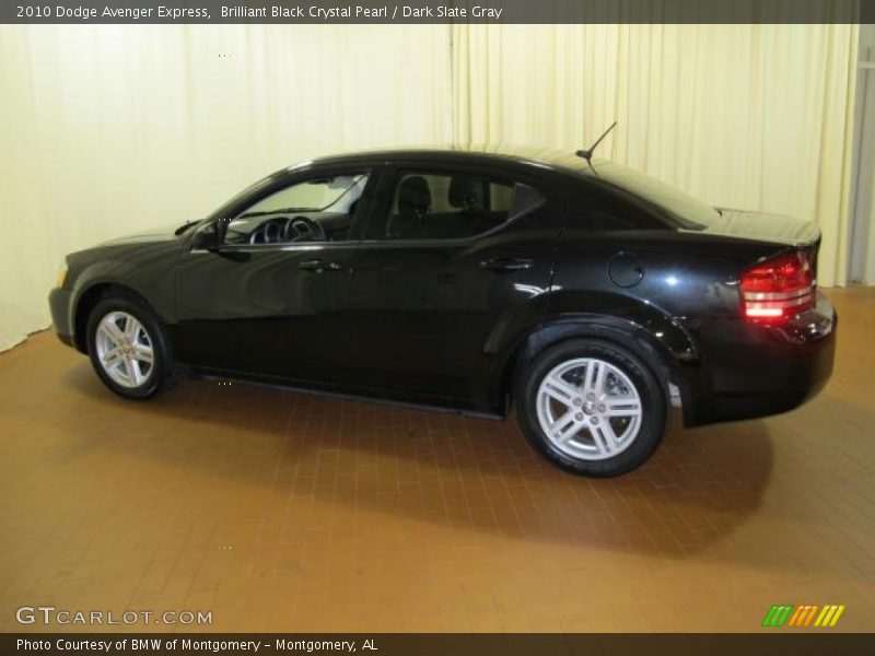 Brilliant Black Crystal Pearl / Dark Slate Gray 2010 Dodge Avenger Express