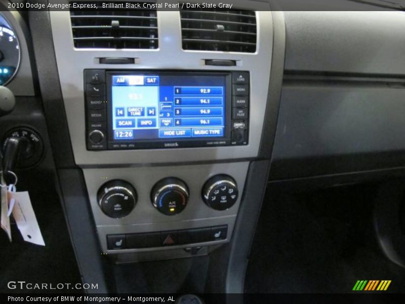Brilliant Black Crystal Pearl / Dark Slate Gray 2010 Dodge Avenger Express