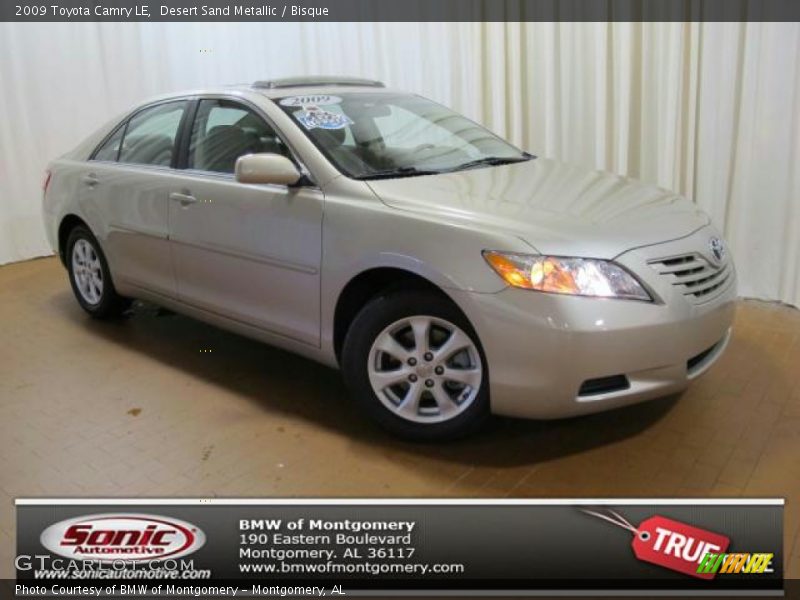 Desert Sand Metallic / Bisque 2009 Toyota Camry LE