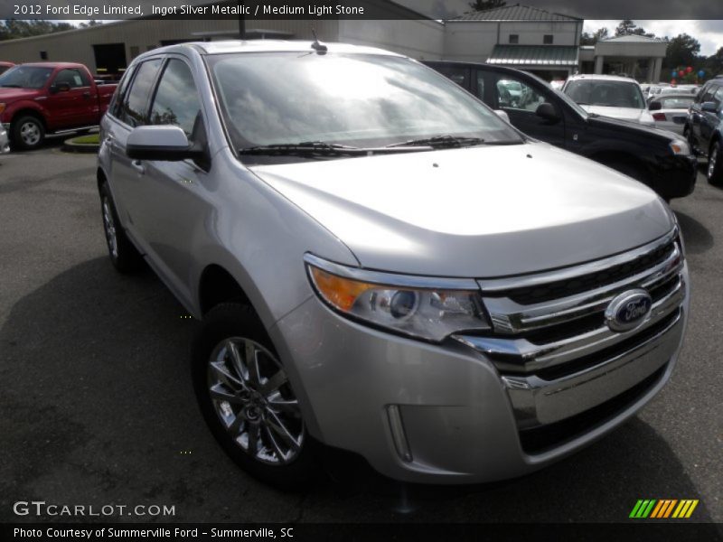 Ingot Silver Metallic / Medium Light Stone 2012 Ford Edge Limited