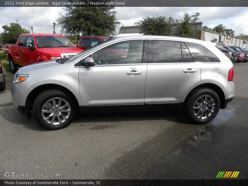 Ingot Silver Metallic / Medium Light Stone 2012 Ford Edge Limited