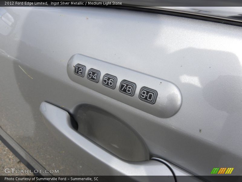 Ingot Silver Metallic / Medium Light Stone 2012 Ford Edge Limited