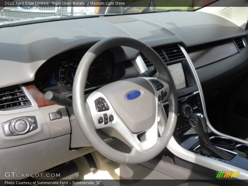 Ingot Silver Metallic / Medium Light Stone 2012 Ford Edge Limited