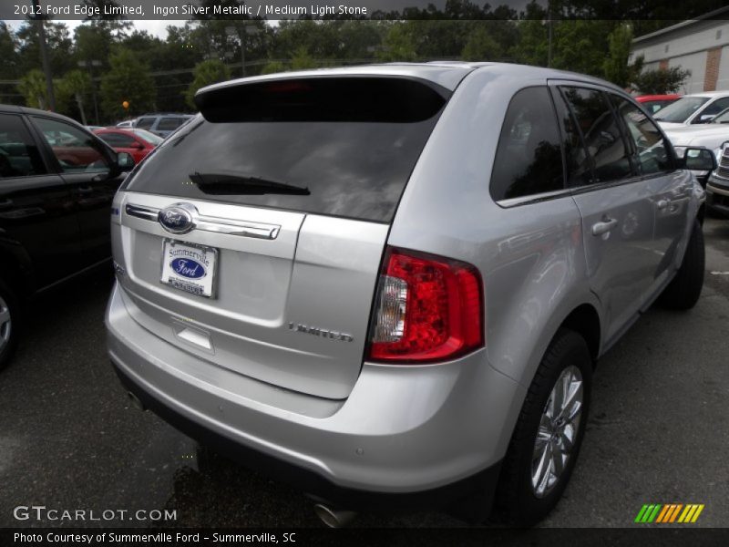 Ingot Silver Metallic / Medium Light Stone 2012 Ford Edge Limited