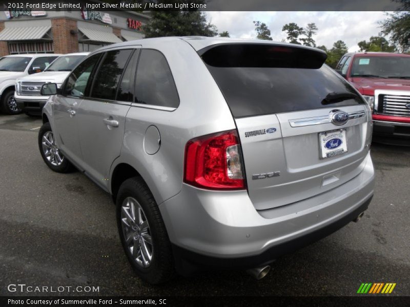 Ingot Silver Metallic / Medium Light Stone 2012 Ford Edge Limited