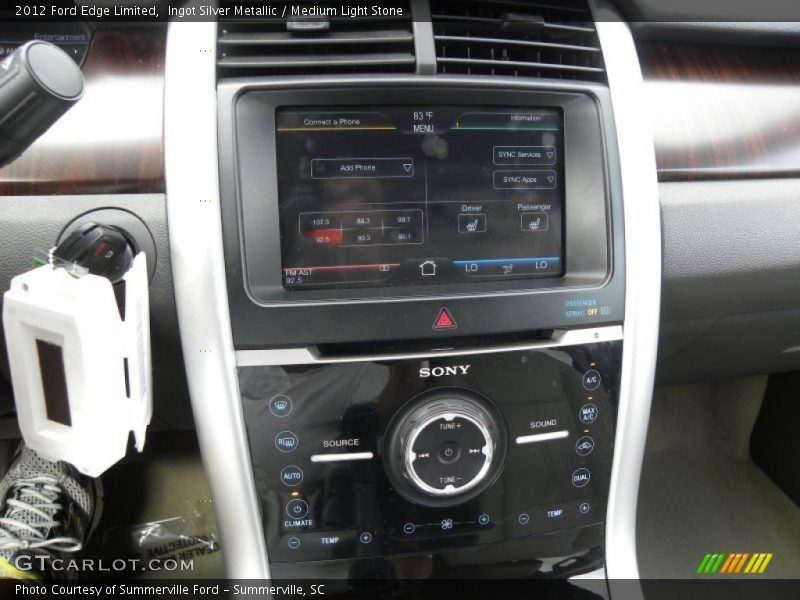 Ingot Silver Metallic / Medium Light Stone 2012 Ford Edge Limited