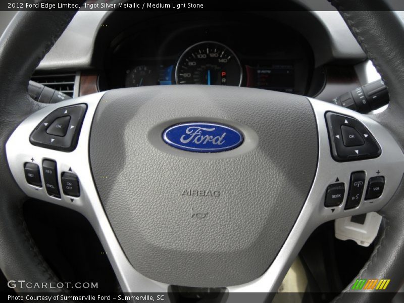 Ingot Silver Metallic / Medium Light Stone 2012 Ford Edge Limited