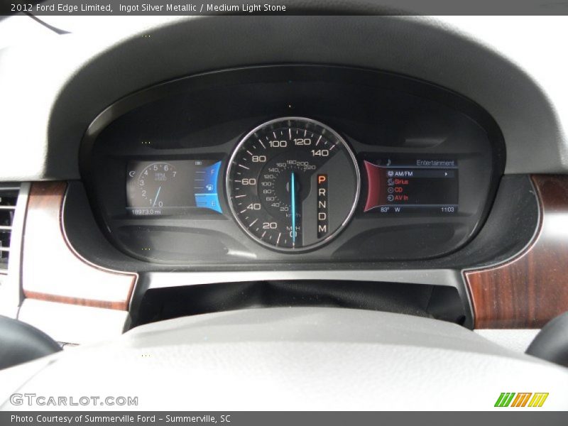 Ingot Silver Metallic / Medium Light Stone 2012 Ford Edge Limited