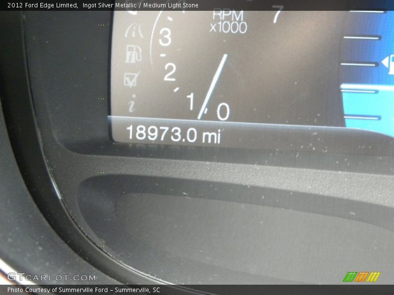 Ingot Silver Metallic / Medium Light Stone 2012 Ford Edge Limited