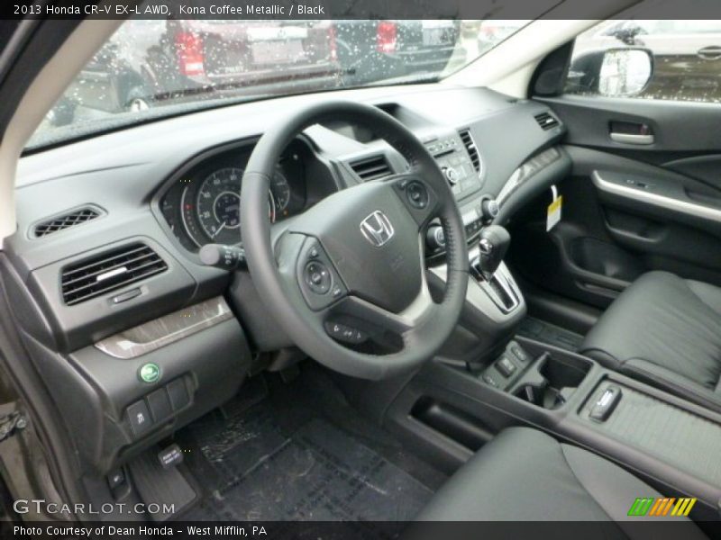 Black Interior - 2013 CR-V EX-L AWD 