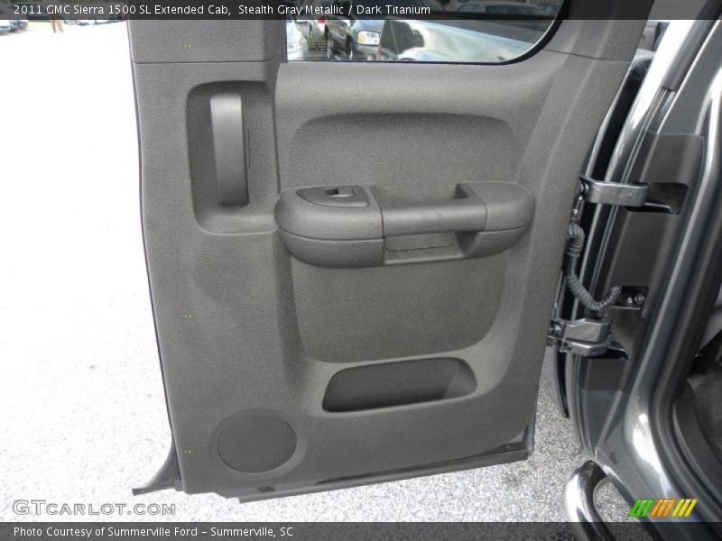 Stealth Gray Metallic / Dark Titanium 2011 GMC Sierra 1500 SL Extended Cab