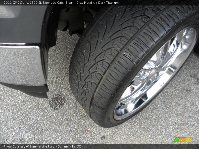 Stealth Gray Metallic / Dark Titanium 2011 GMC Sierra 1500 SL Extended Cab