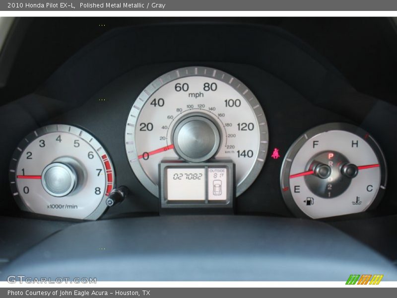 Polished Metal Metallic / Gray 2010 Honda Pilot EX-L