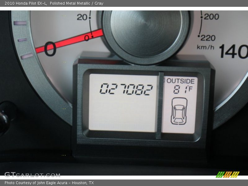 Polished Metal Metallic / Gray 2010 Honda Pilot EX-L