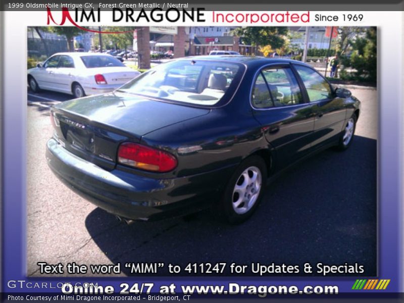 Forest Green Metallic / Neutral 1999 Oldsmobile Intrigue GX