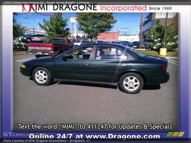 Forest Green Metallic / Neutral 1999 Oldsmobile Intrigue GX