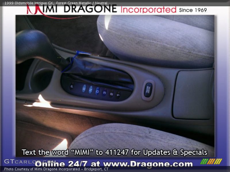 Forest Green Metallic / Neutral 1999 Oldsmobile Intrigue GX